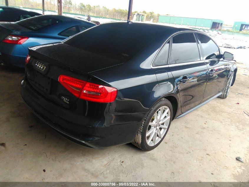 2014 AUDI A4 PREMIUM PLUS WAUHFAFL5EN000737