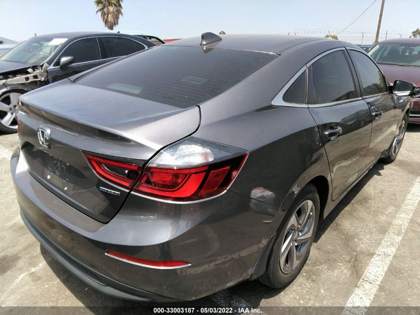 2019 HONDA INSIGHT EX 19XZE4F58KE033387