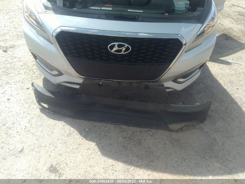 2017 HYUNDAI SONATA HYBRID SE KMHE24L14HA044497