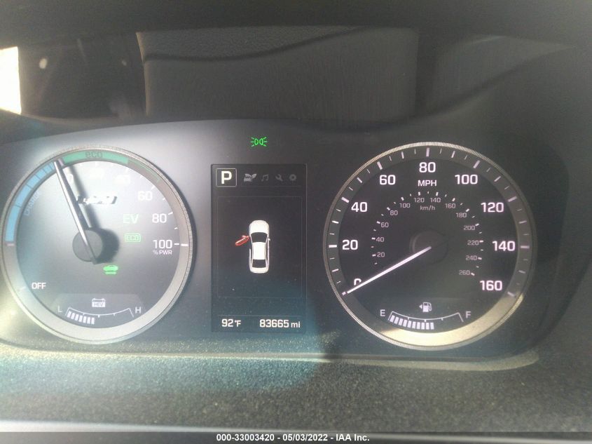 2017 HYUNDAI SONATA HYBRID SE KMHE24L14HA044497