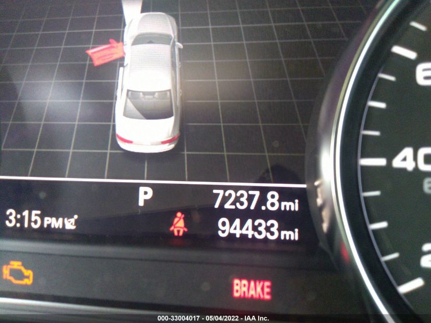 2013 AUDI A8 L 3.0L WAURGAFD2DN000929