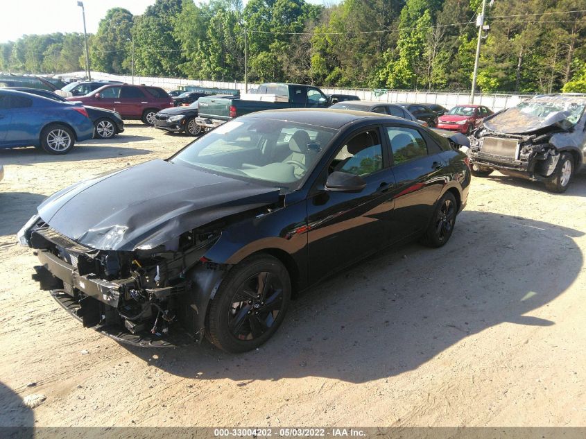 2022 HYUNDAI ELANTRA HYBRID BLUE KMHLM4AJ9NU025863