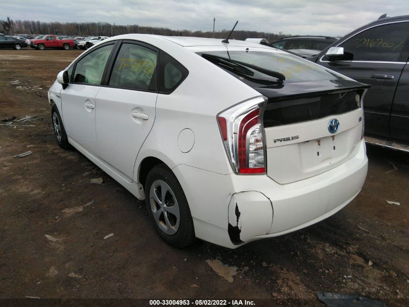 2015 TOYOTA PRIUS FOUR JTDKN3DU2F1935869