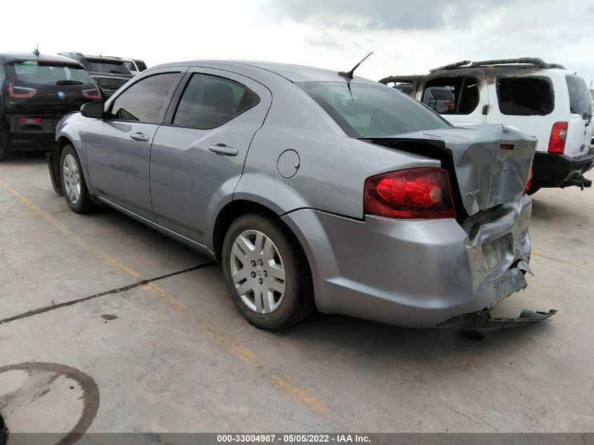 2014 DODGE AVENGER SE 1C3CDZAB8EN125784