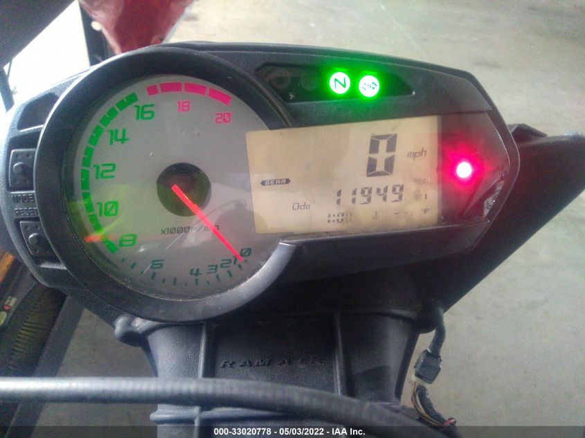2009 KAWASAKI ZX600 R JKAZX4R1X9A001518