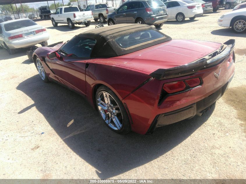 2014 CHEVROLET CORVETTE STINGRAY STINGRAY/3LT/Z51 1G1YM3D79E5122245