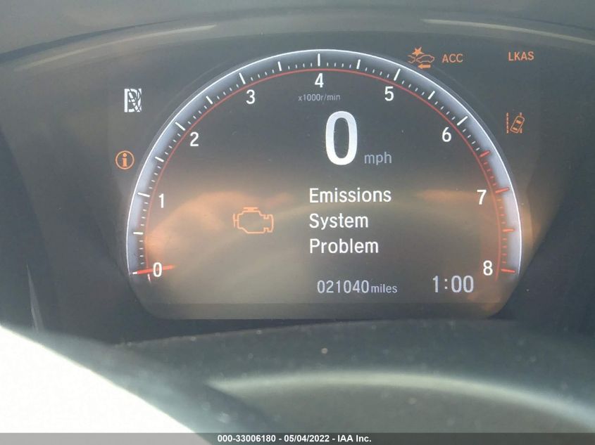 2020 HONDA CIVIC HATCHBACK SPORT SHHFK7H48LU404866