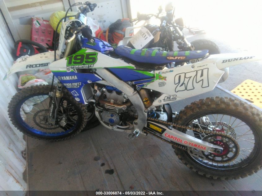 2022 YAMAHA YZ250 F JYACG40C7NA028580