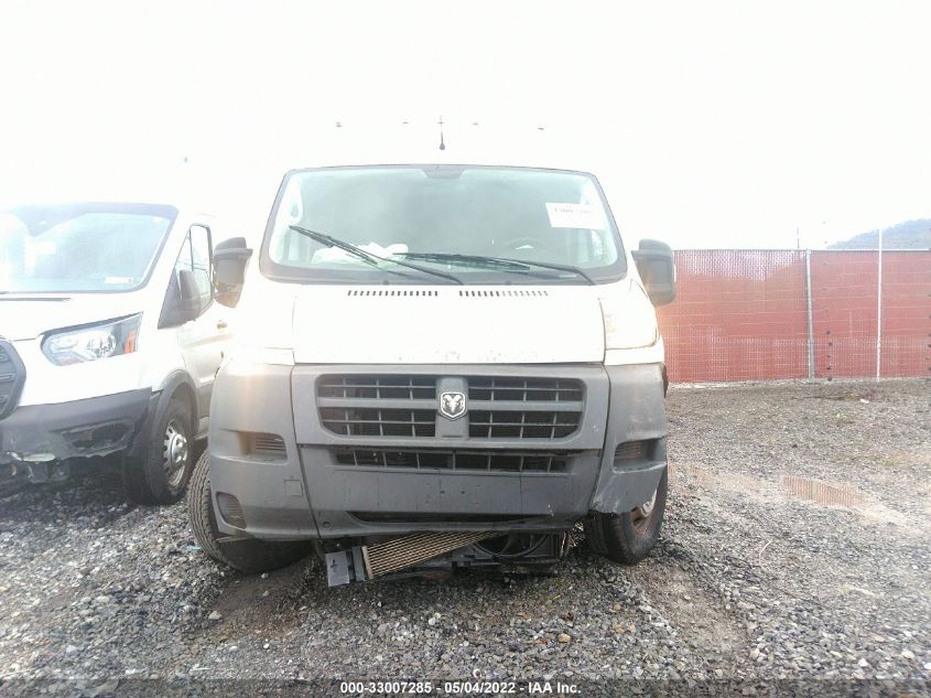 2018 RAM PROMASTER CARGO VAN 3C6URVJG8JE102033