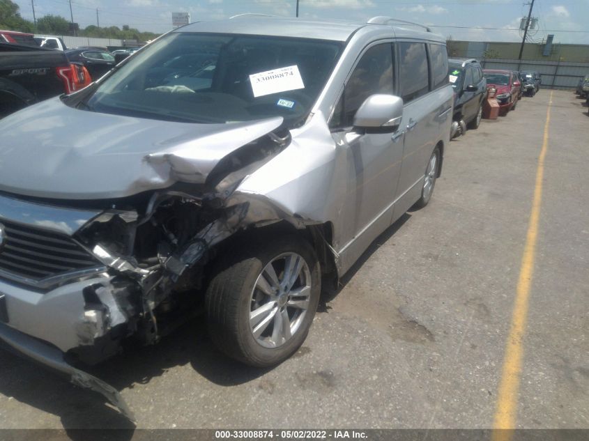 2013 NISSAN QUEST SL JN8AE2KP6D9063900