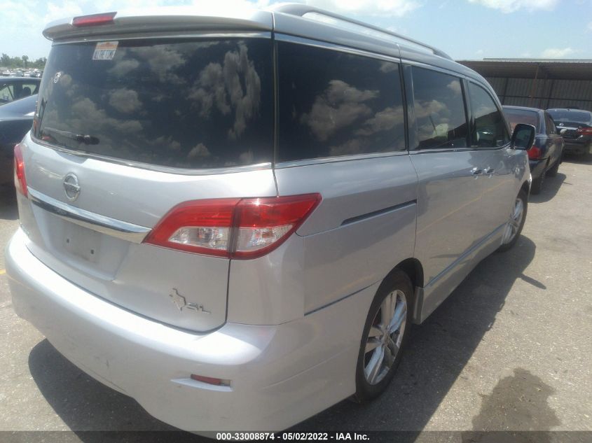 2013 NISSAN QUEST SL JN8AE2KP6D9063900