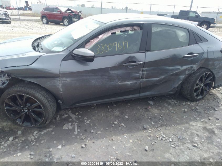 2018 HONDA CIVIC HATCHBACK SPORT TOURING SHHFK7H96JU214833