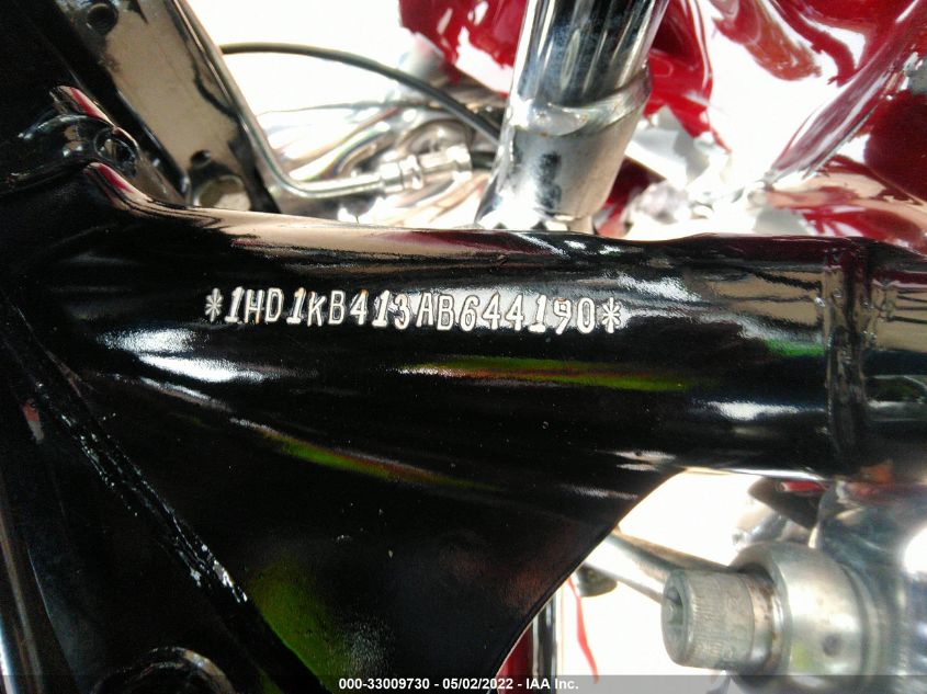 2010 HARLEY-DAVIDSON FLHX 1HD1KB413AB644190