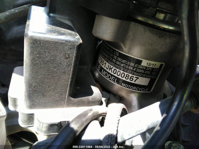 2018 HONDA GL1800 D JH2SC7951JK000867