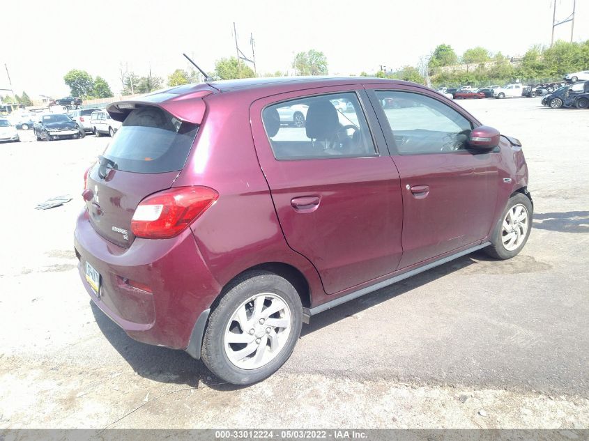 2018 MITSUBISHI MIRAGE SE ML32A4HJ3JH006178