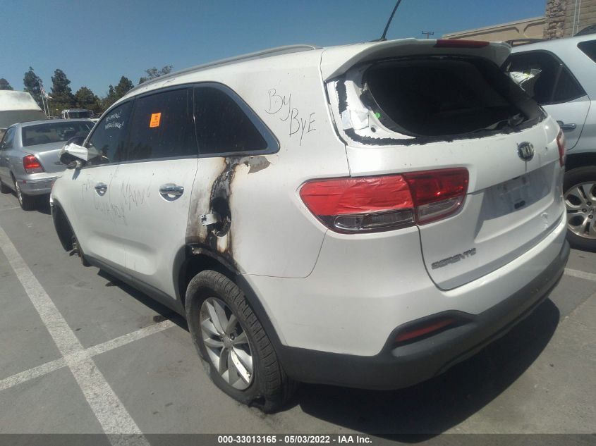 2017 KIA SORENTO LX V6 5XYPG4A54HG216354