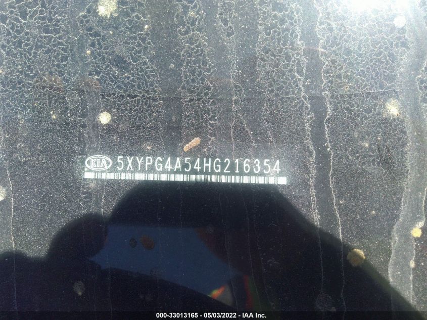 2017 KIA SORENTO LX V6 5XYPG4A54HG216354