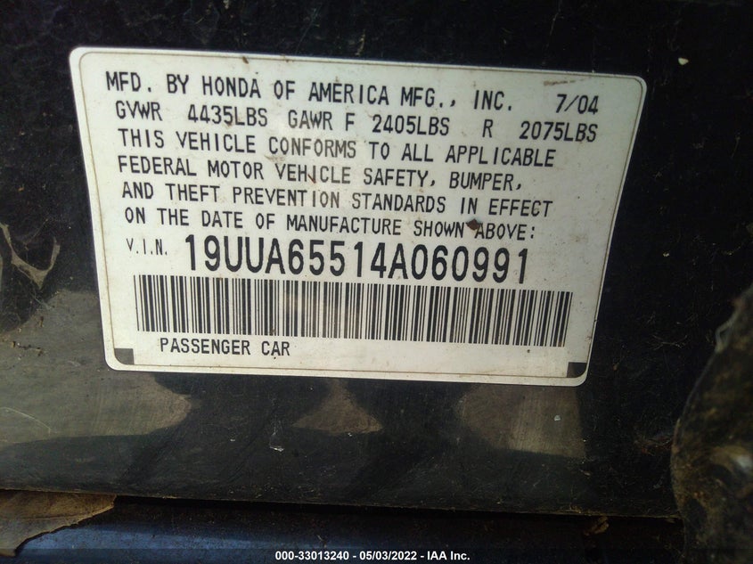 Acura Tl 2004