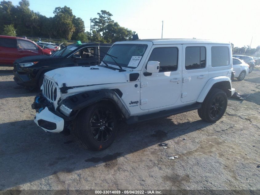 2021 JEEP WRANGLER 4XE UNLIMITED SAHARA HIGH 1C4JJXP6XMW716119