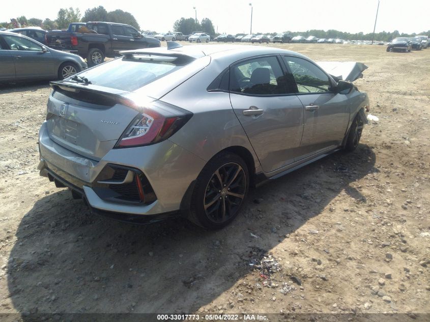 2020 HONDA CIVIC HATCHBACK SPORT SHHFK7H45LU220887