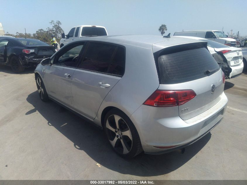2015 VOLKSWAGEN GOLF GTI AUTOBAHN 3VW4T7AU7FM043224