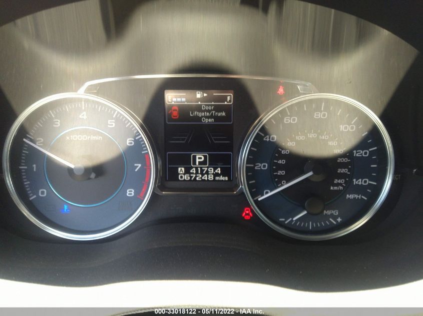 2016 SUBARU IMPREZA WAGON 2.0I SPORT LIMITED - JF1GPAY6XG8241672