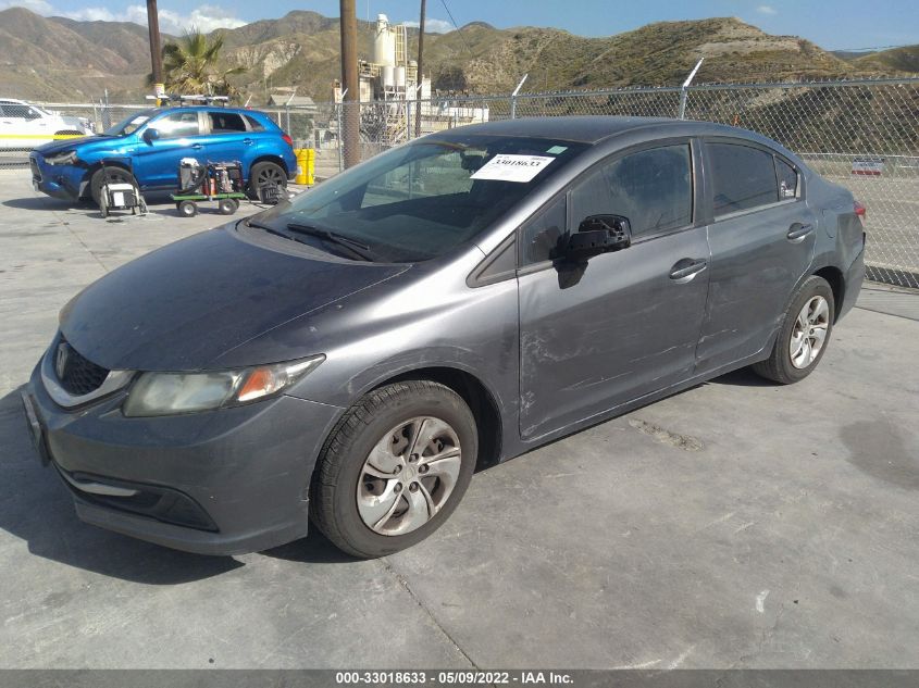 2013 HONDA CIVIC SDN LX 19XFB2F51DE201874