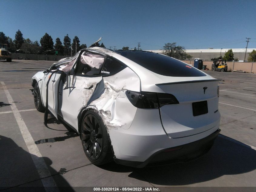 2021 TESLA MODEL Y PERFORMANCE 5YJYGDEF0MF197116