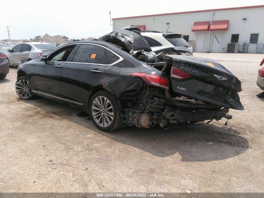 2017 GENESIS G80 3.8L KMHGN4JE2HU200914