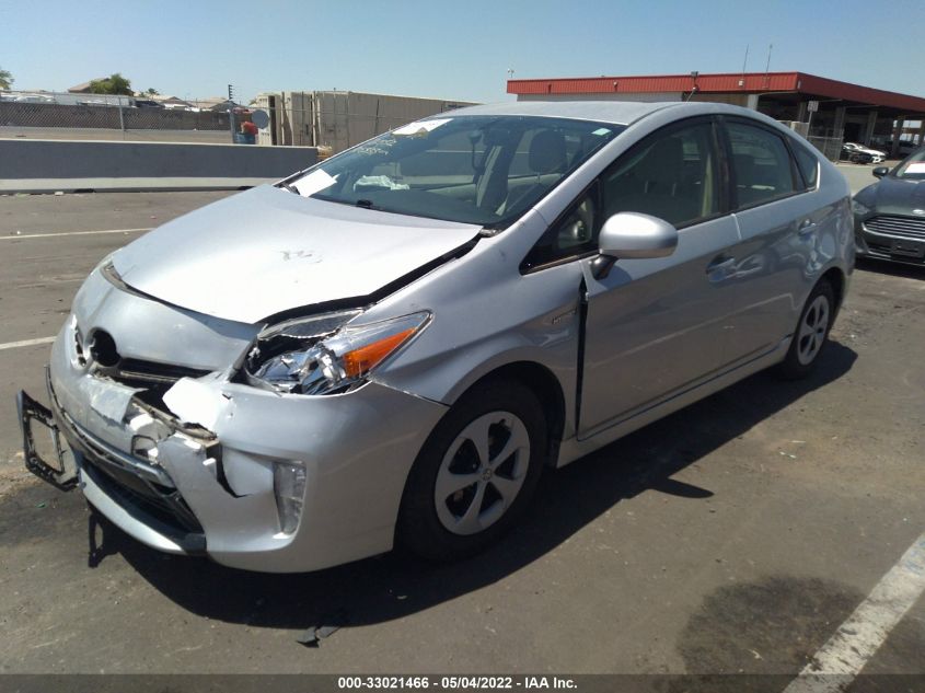 2015 TOYOTA PRIUS FOUR JTDKN3DU2F1908333