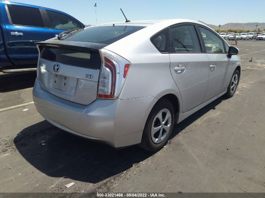 2015 TOYOTA PRIUS FOUR JTDKN3DU2F1908333