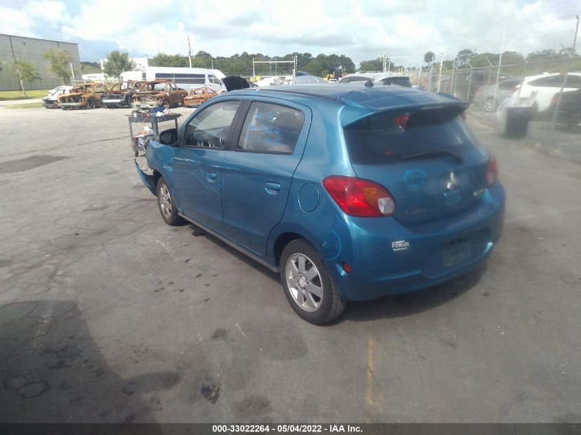 2015 MITSUBISHI MIRAGE ES/RF ML32A4HJ8FH049101