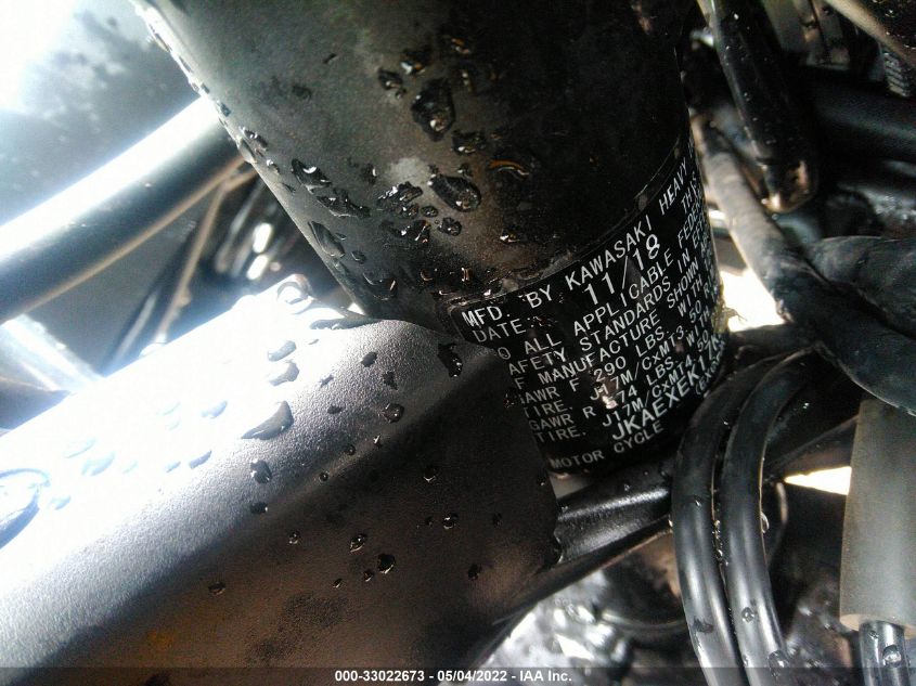 2019 KAWASAKI EX650 F JKAEXEK17KDA32697