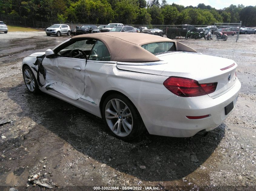 2013 BMW 6 SERIES 640I WBALW7C50DDX58685
