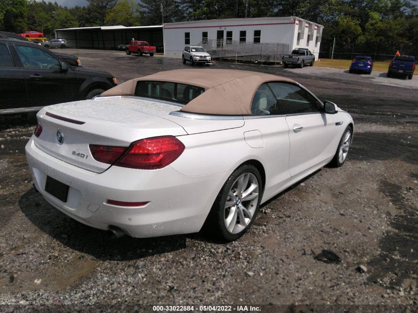 2013 BMW 6 SERIES 640I WBALW7C50DDX58685