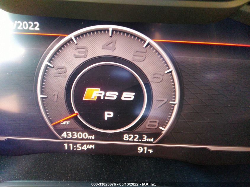 2019 AUDI RS 5 SPORTBACK WUABWCF52KA902726