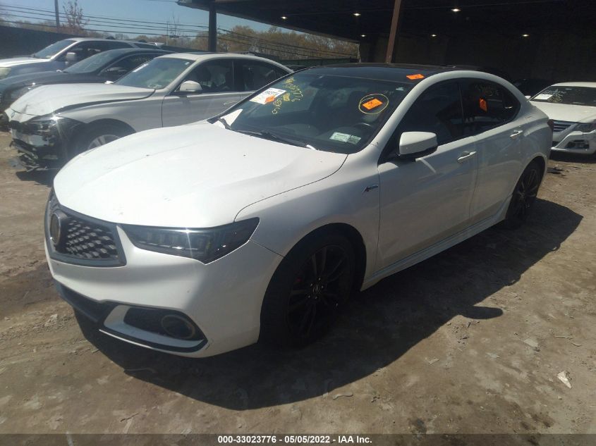 2018 ACURA TLX W/A-SPEC PKG RED LEATHER 19UUB3F65JA006544