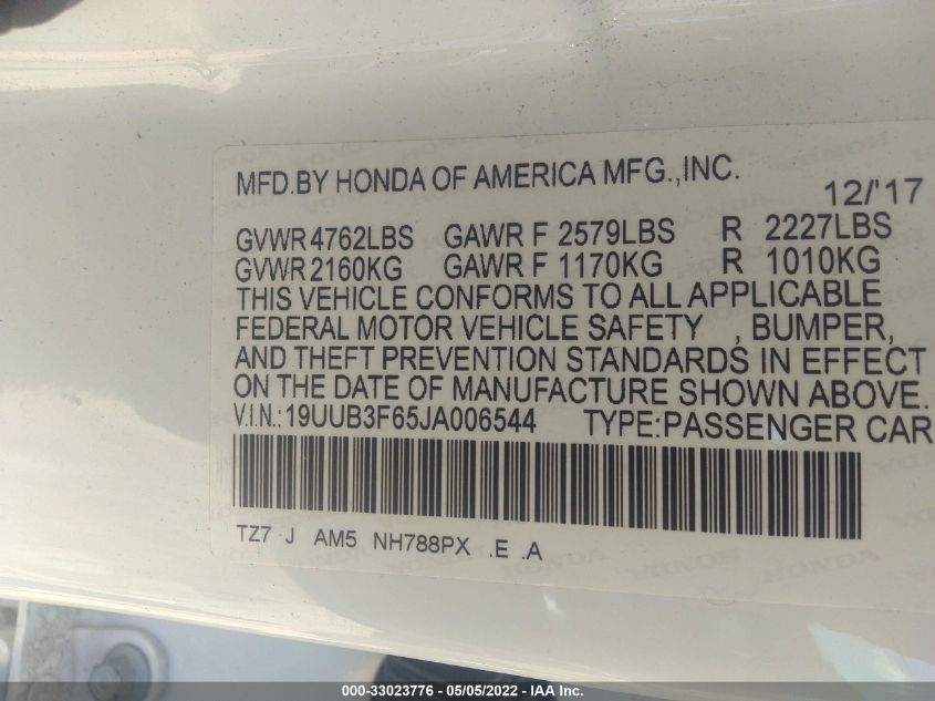 2018 ACURA TLX W/A-SPEC PKG RED LEATHER 19UUB3F65JA006544