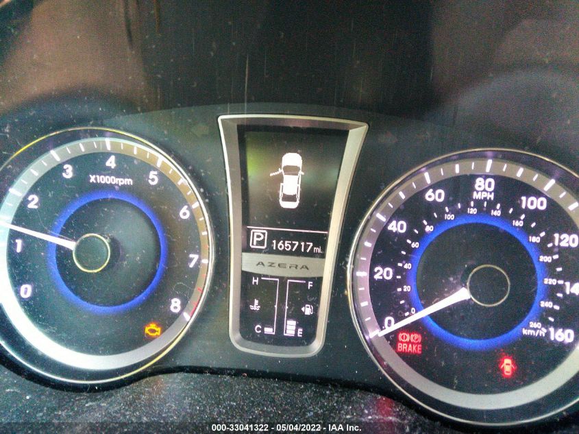 2013 HYUNDAI AZERA KMHFH4JG7DA226148