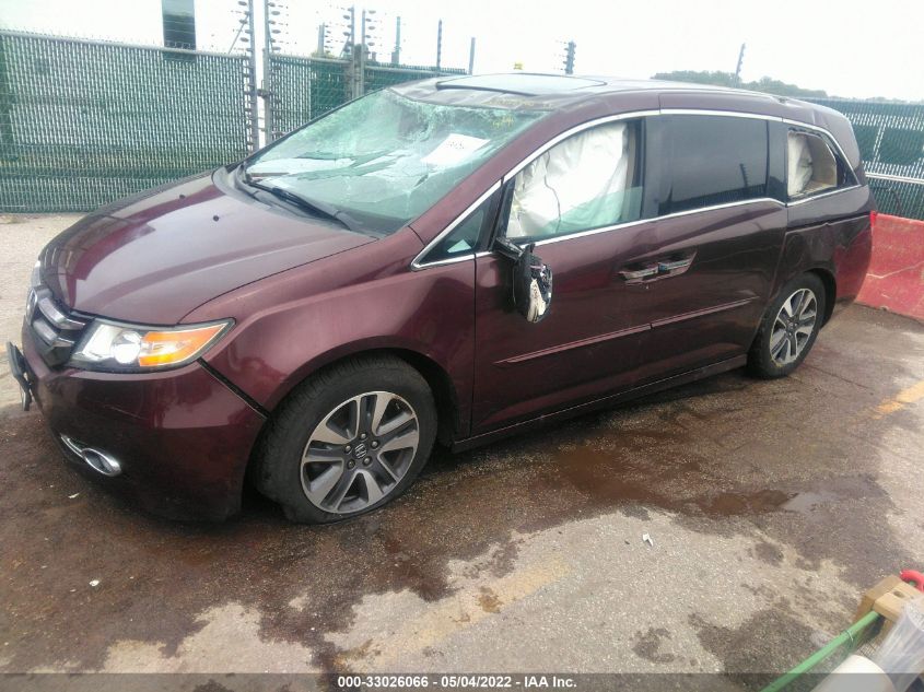 2014 HONDA ODYSSEY TOURING 5FNRL5H92EB010777
