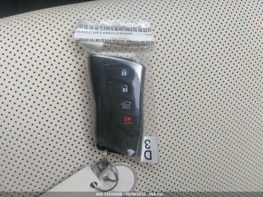 2022 LEXUS ES ES 350 58ADZ1B1XNU126891