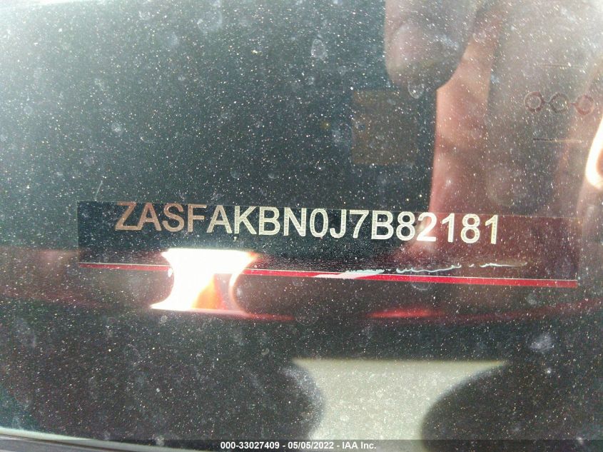 2018 ALFA ROMEO STELVIO TI ZASFAKBN0J7B82181