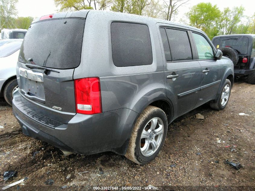 2013 HONDA PILOT EX 5FNYF4H47DB044360