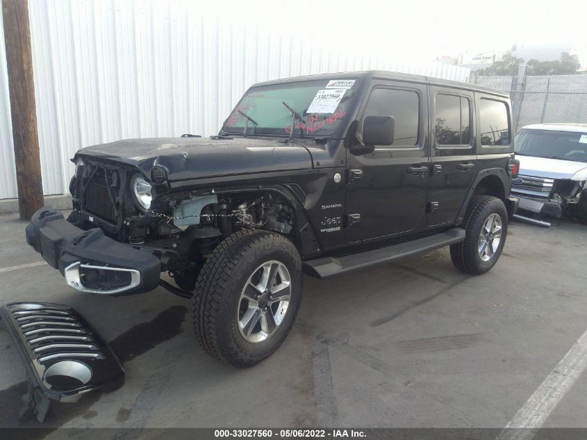 2019 JEEP WRANGLER UNLIMITED SAHARA 1C4HJXEN2KW686409