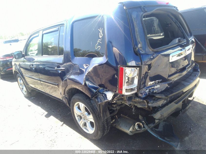 2013 HONDA PILOT EX-L 5FNYF3H54DB032220