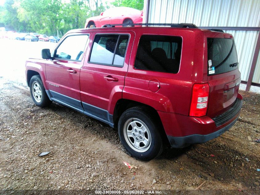 2015 JEEP PATRIOT SPORT 1C4NJPBA4FD285630