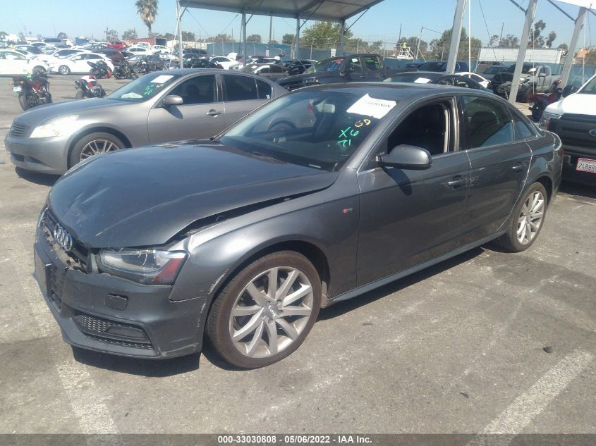 2014 AUDI A4 PREMIUM WAUAFAFLXEN036991