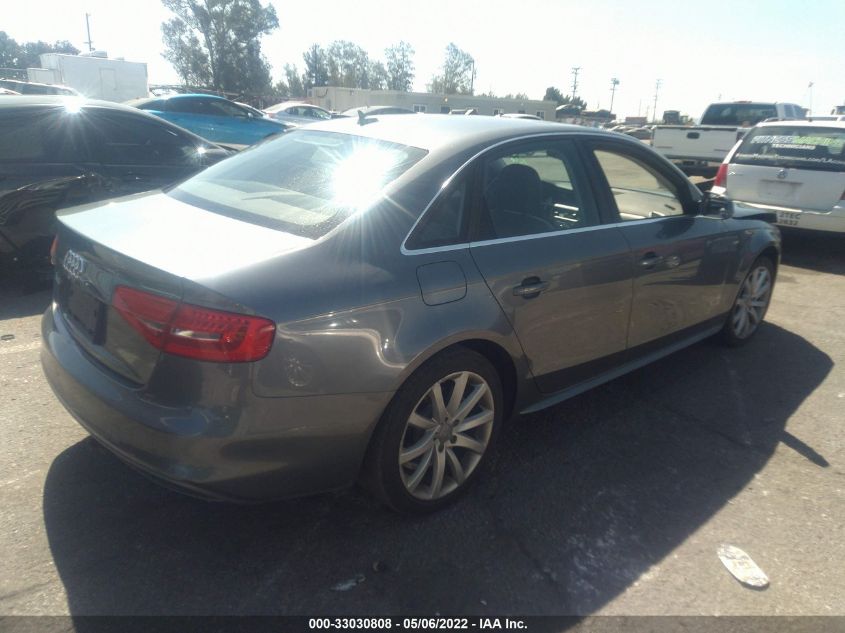 2014 AUDI A4 PREMIUM WAUAFAFLXEN036991