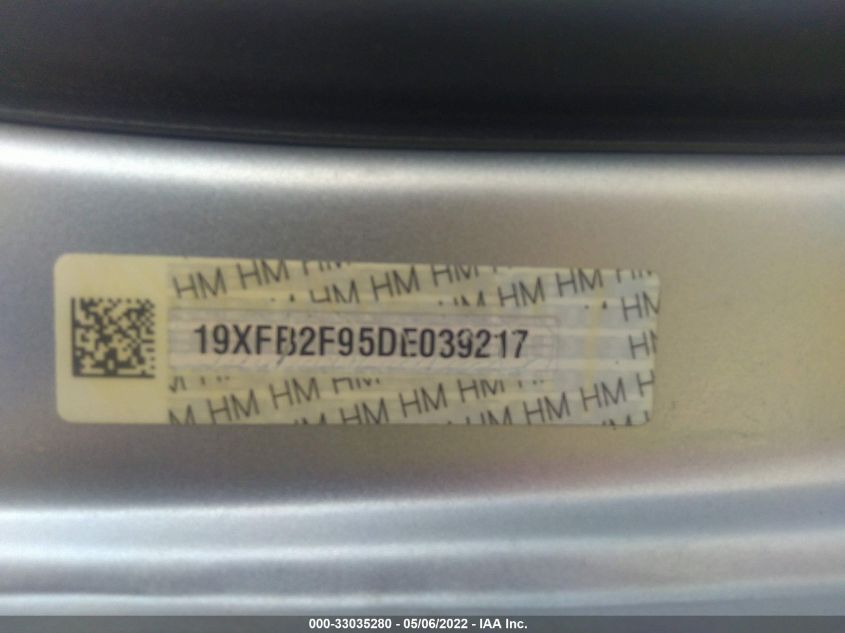 2013 HONDA CIVIC SDN EX-L 19XFB2F95DE039217