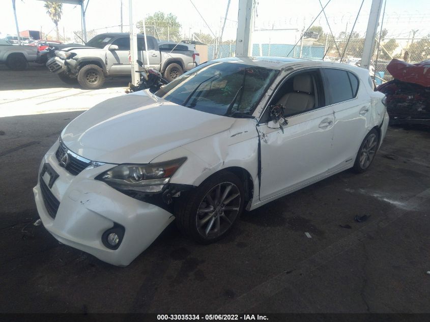 2013 LEXUS CT 200H HYBRID JTHKD5BH9D2126072